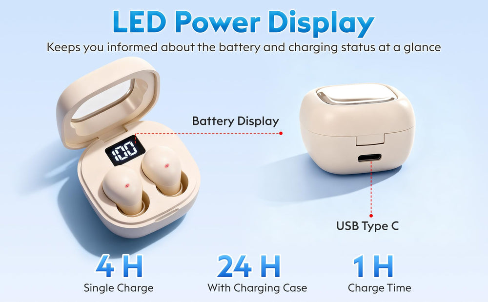 GreatQIQI discreet-wear sleep earbuds suitable for work and private listening.