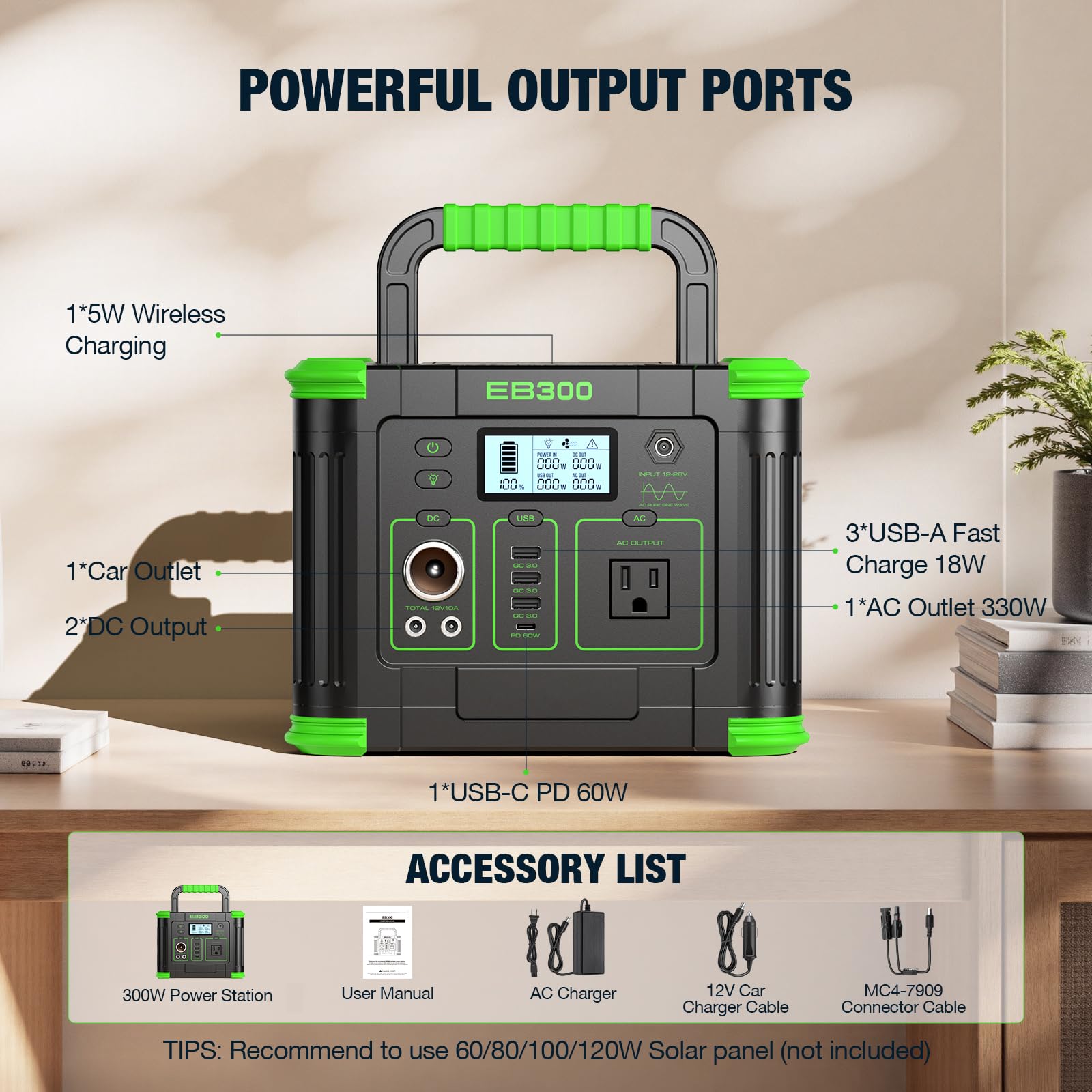 GRECELL outdoor use at camping or road trips ready setup