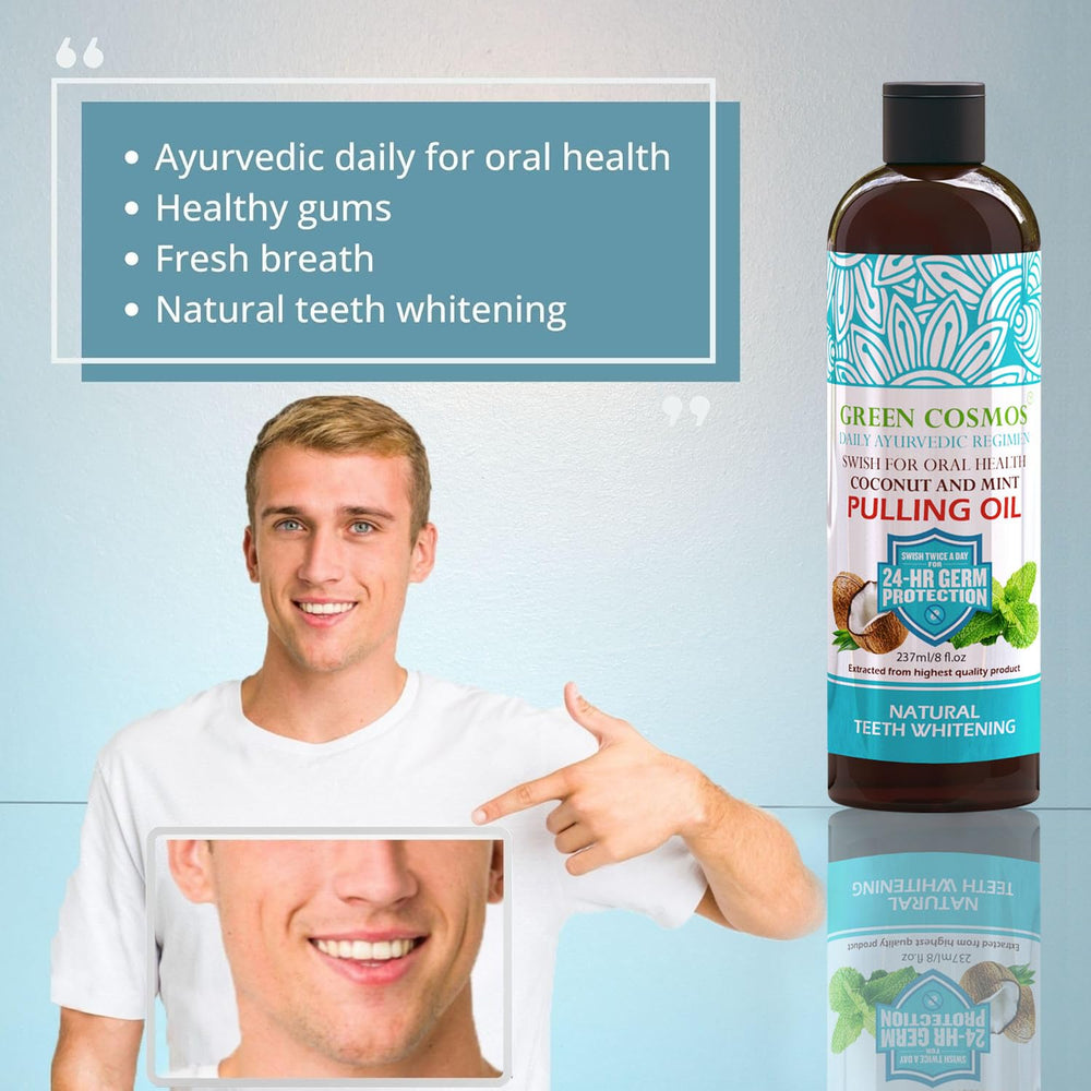 Close-up of ingredients emphasizes coconut oil base and natural essentials.