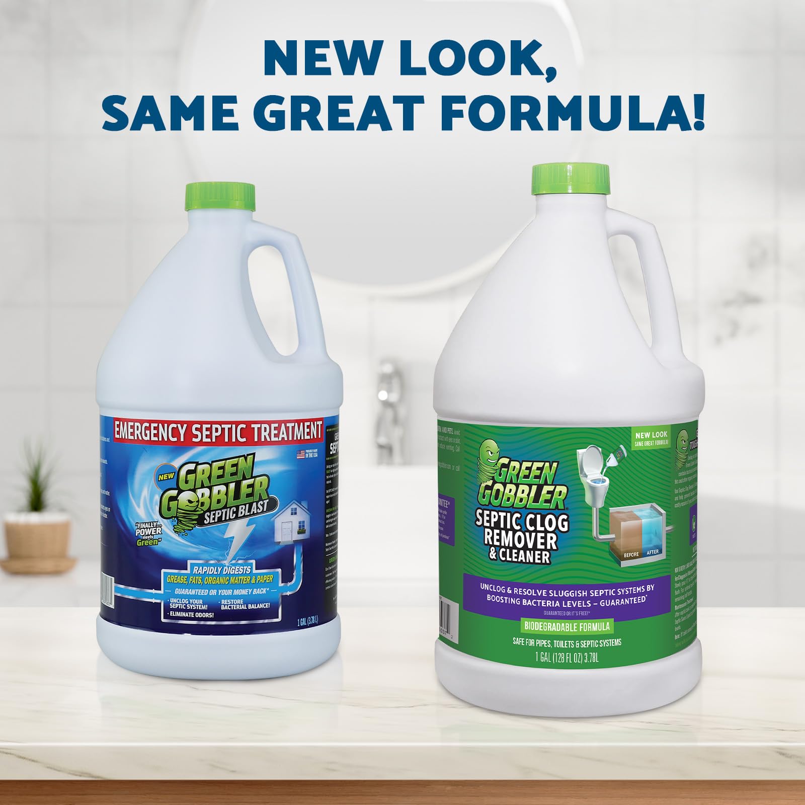 Green Gobbler Emergency Septic Sludge Remover promoting bacterial balance in tanks.