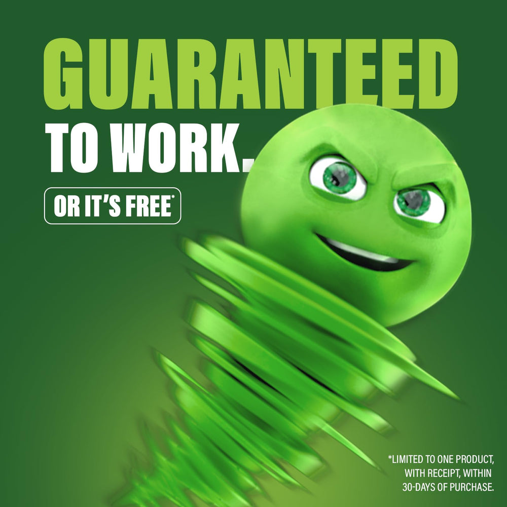 30-day satisfaction guarantee badge with Green Gobbler product