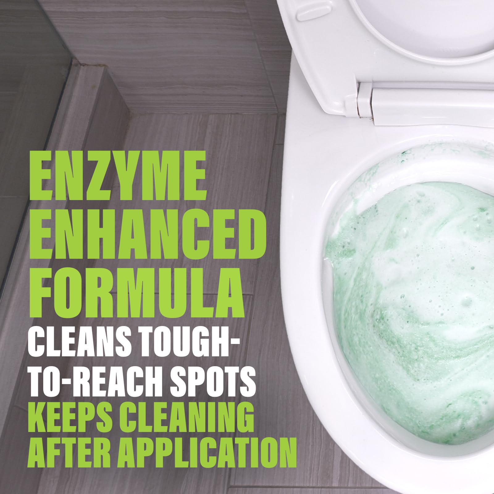 Green Gobbler safe-for-septic formula cleans without harsh chemicals.