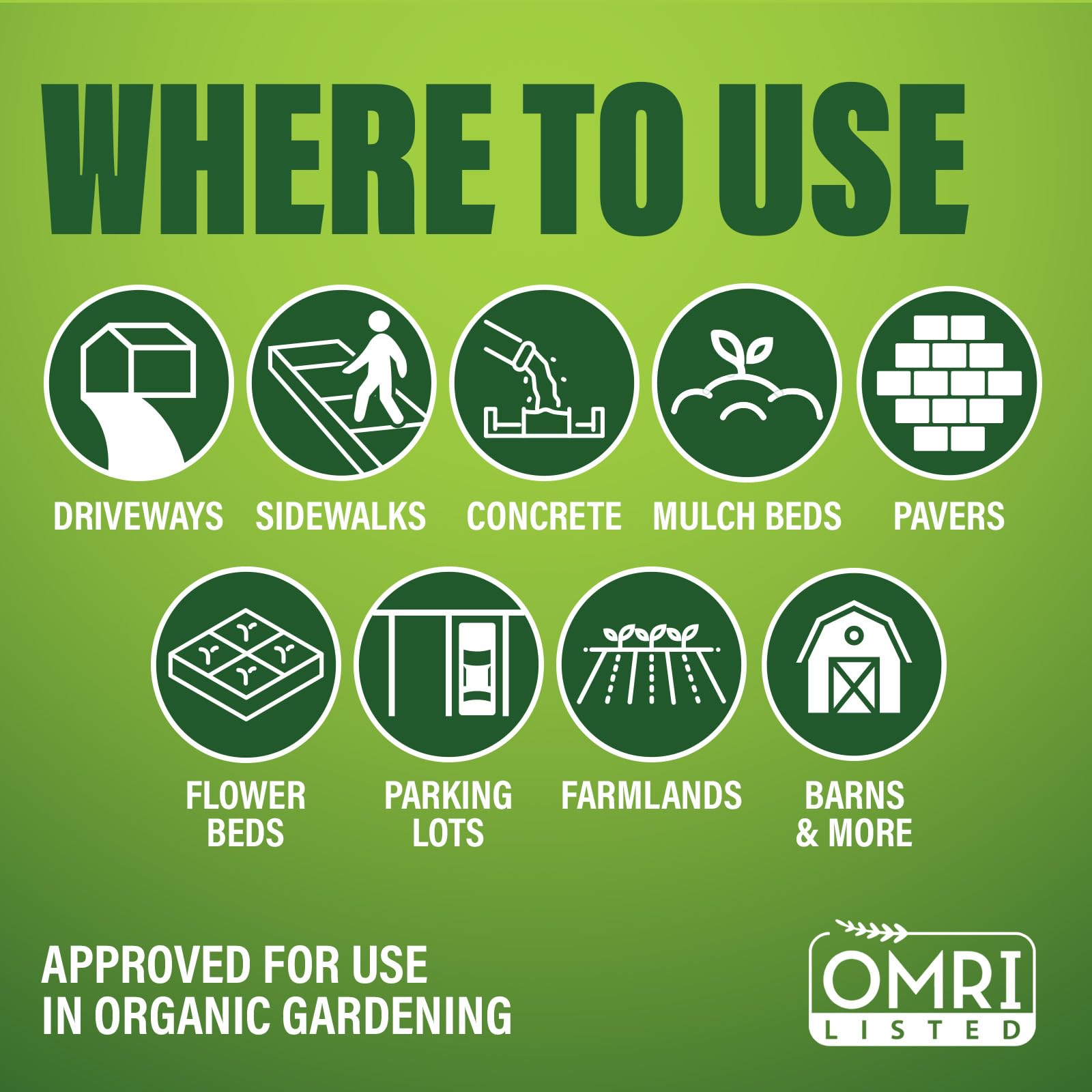Green Gobbler Total Control organic-approved logo signals OMRI listing for organic use.
