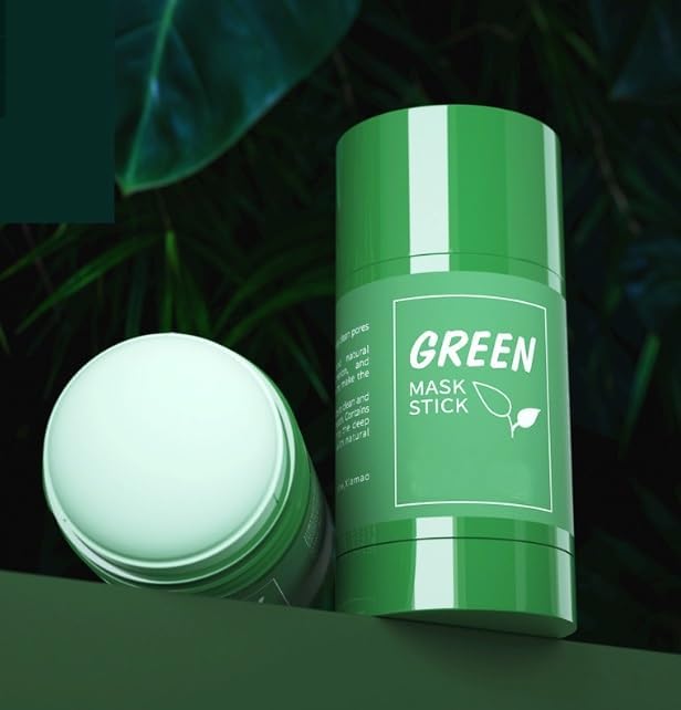 Green Mask Stick green tea extract close-up highlighting natural ingredients