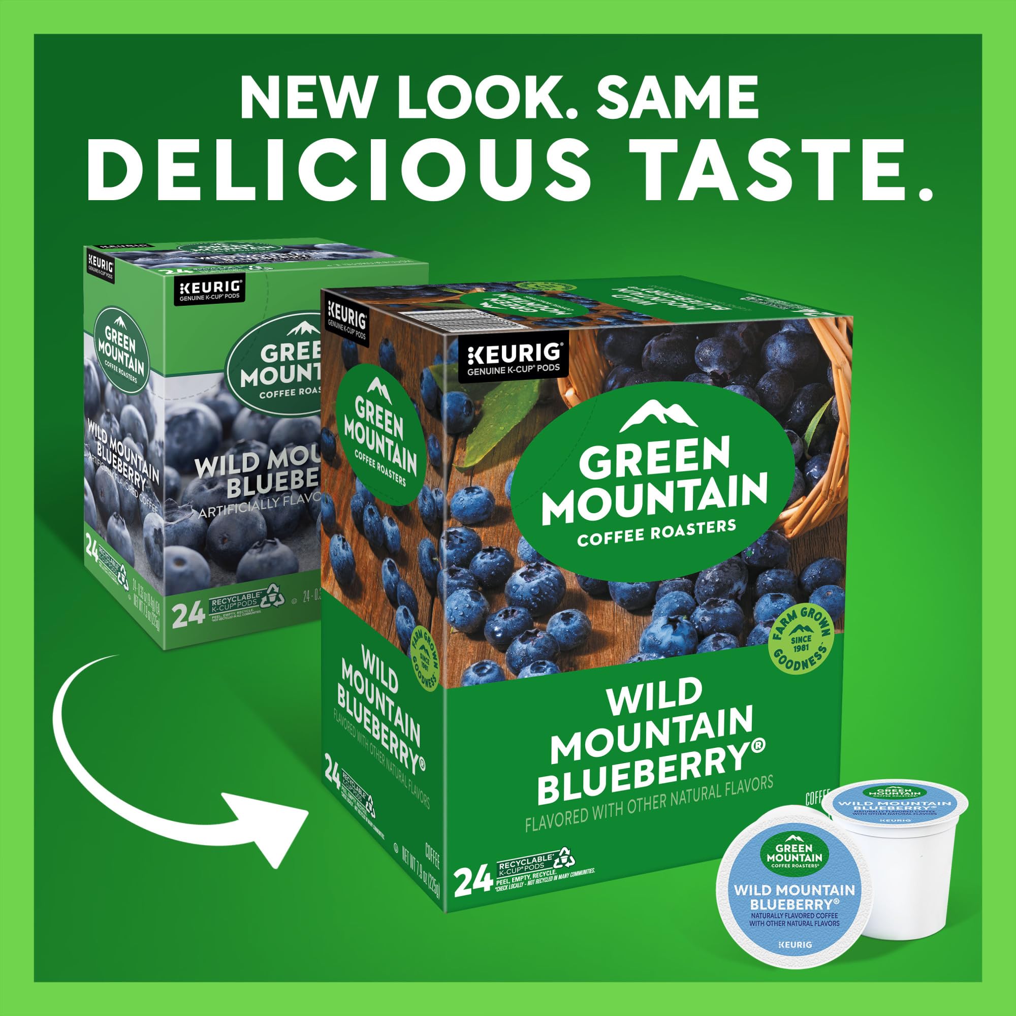 Green Mountain Blueberry aroma in a cup from Wild Mountain Blueberry