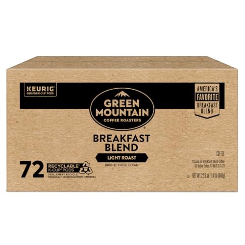 Orthodox Union Kosher certification accompanies Green Mountain Breakfast Blend.
