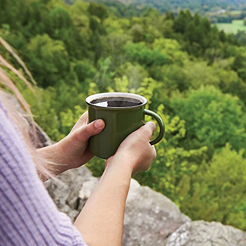 Green Mountain Dark Magic outdoors moment perfect for camping coffee breaks.
