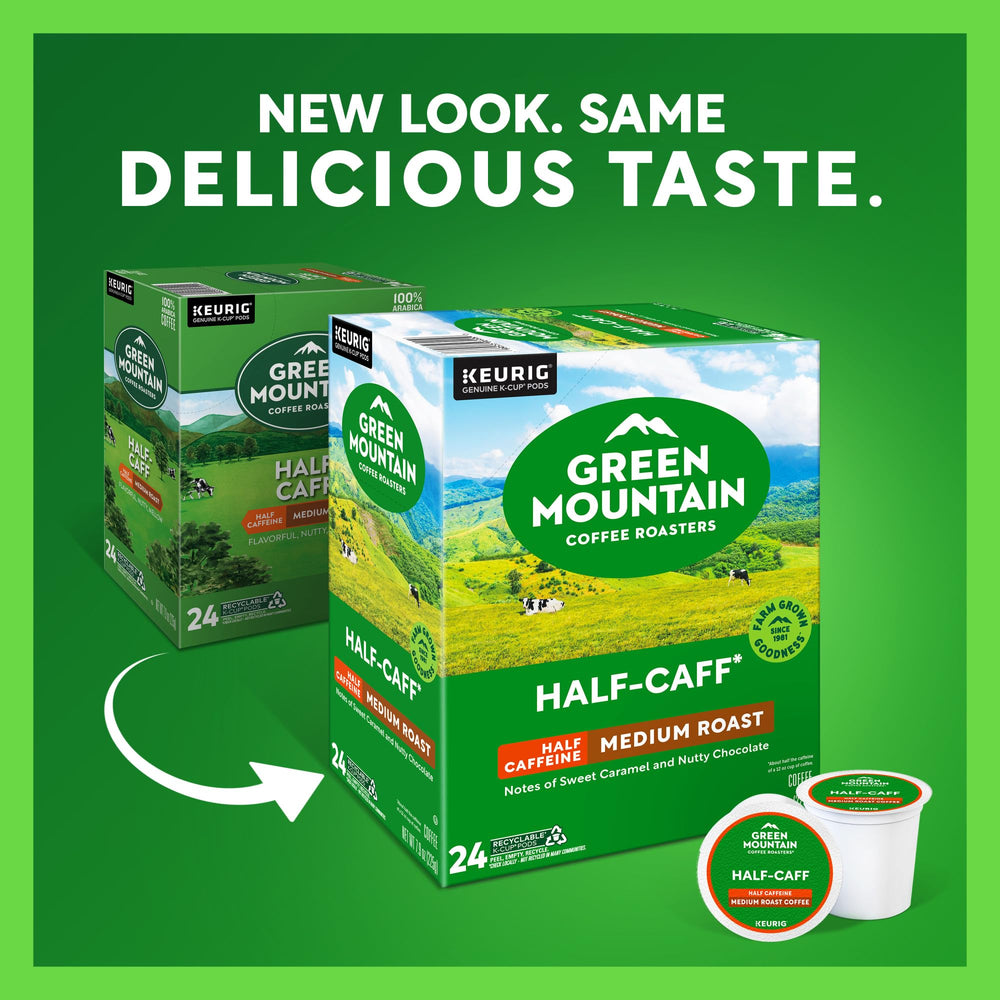 Green Mountain beans with aroma hinting chocolate and raisin notes