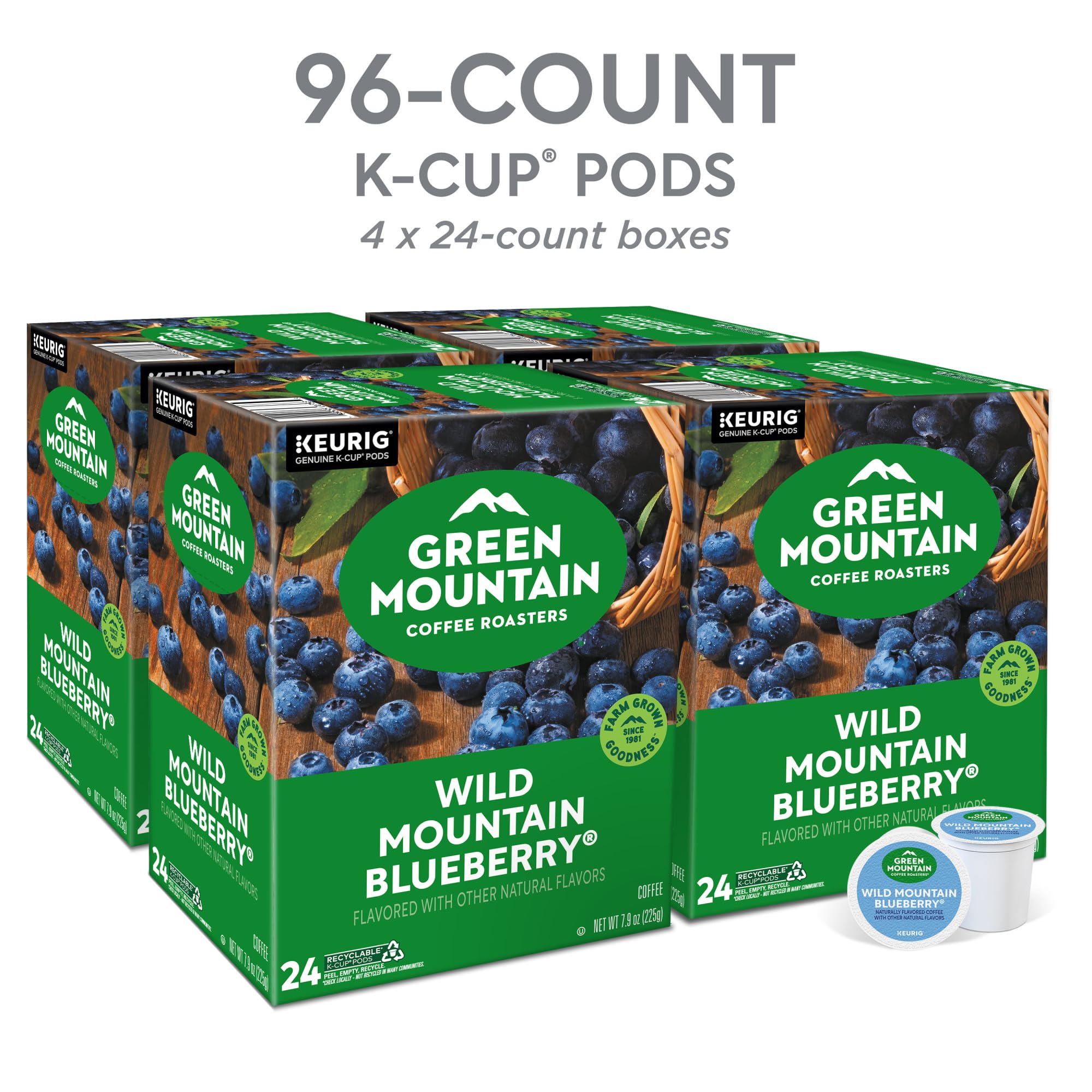 Green Mountain Keurig pod close-up showing brewer compatibility