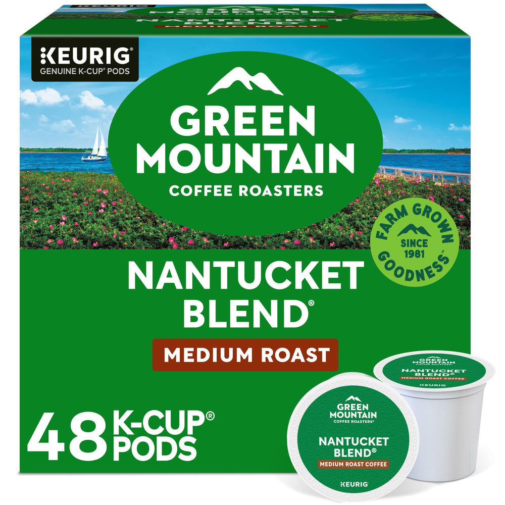 Green Mountain Nantucket Blend K-Cup pod ready for a smooth, balanced cup.