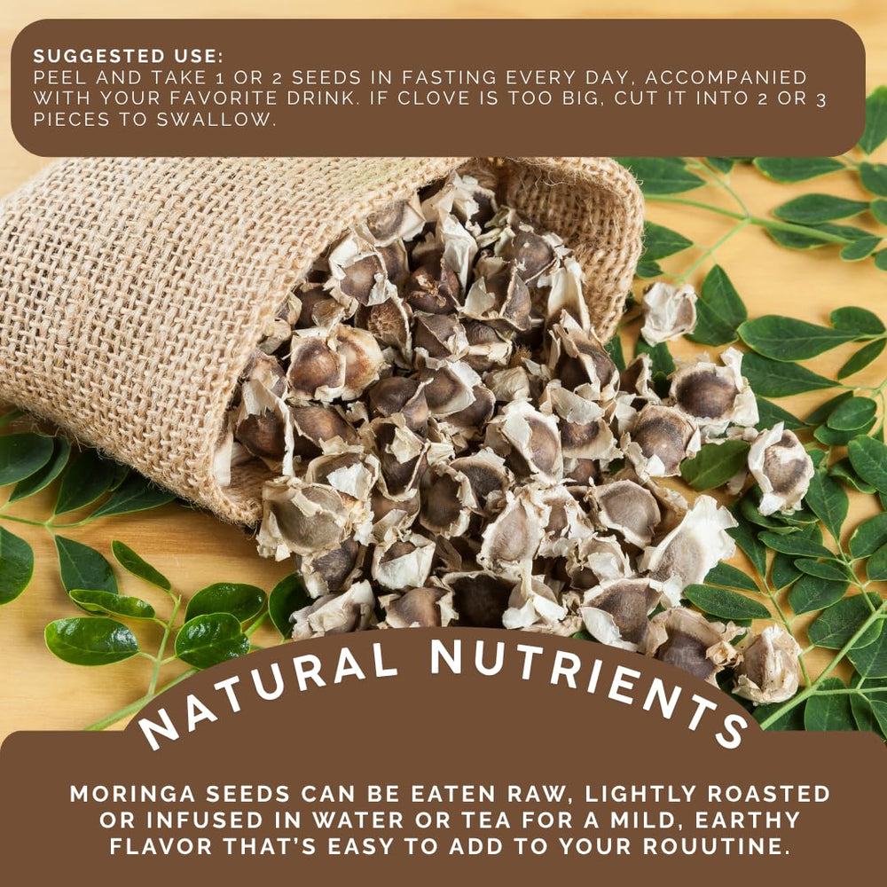 GREEN ROYALTY Moringa seeds ready for tea infusion and refreshing beverages