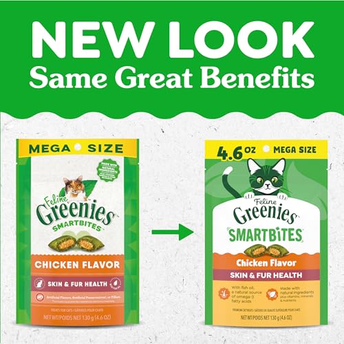 Greenies 4-6-oz pack provides convenient multi-cat snacking