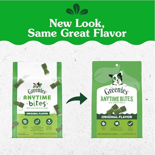 Greenies Anytime Bites training pack designed for quick home or park rewards.