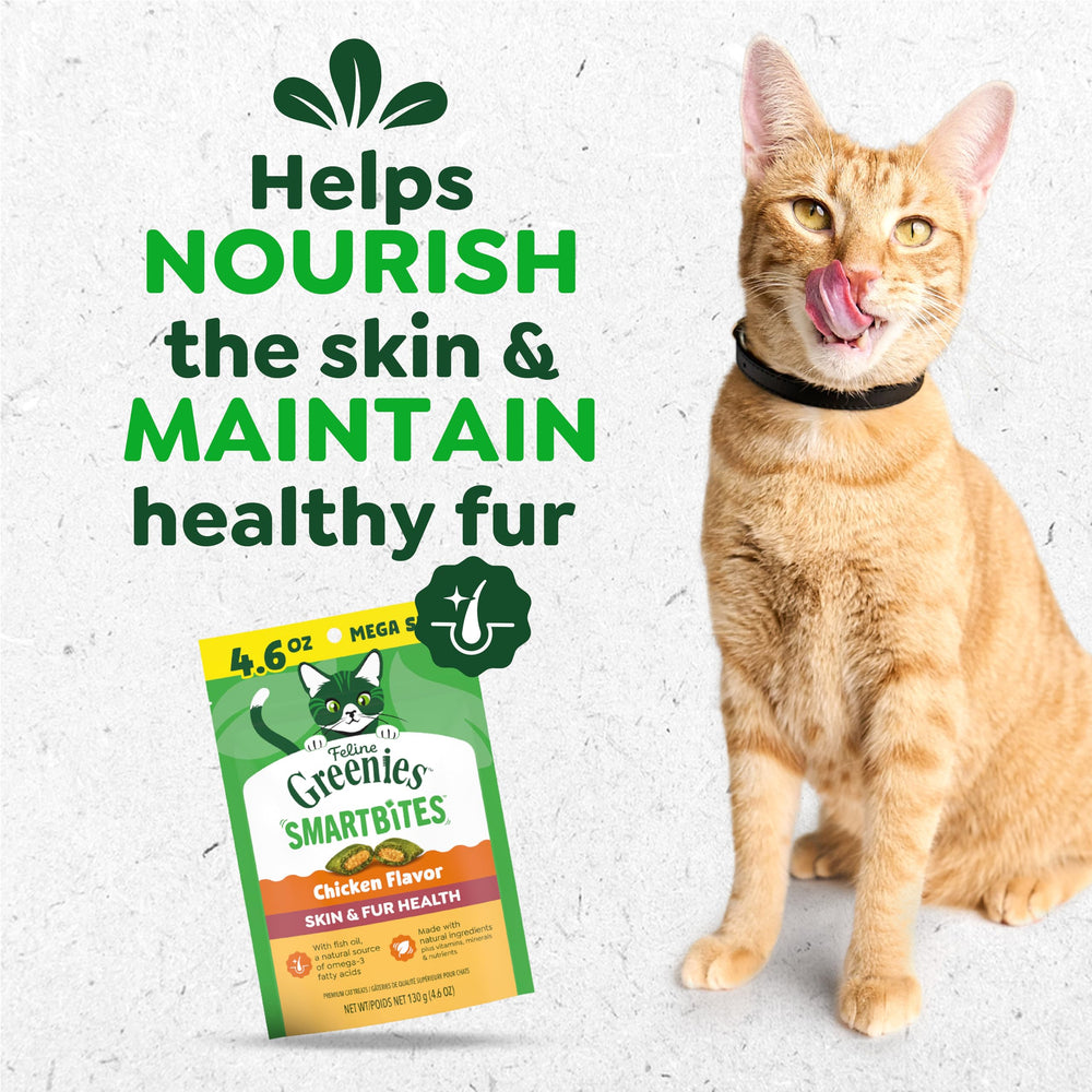Greenies chicken-flavor treats offer tasty reward for cats