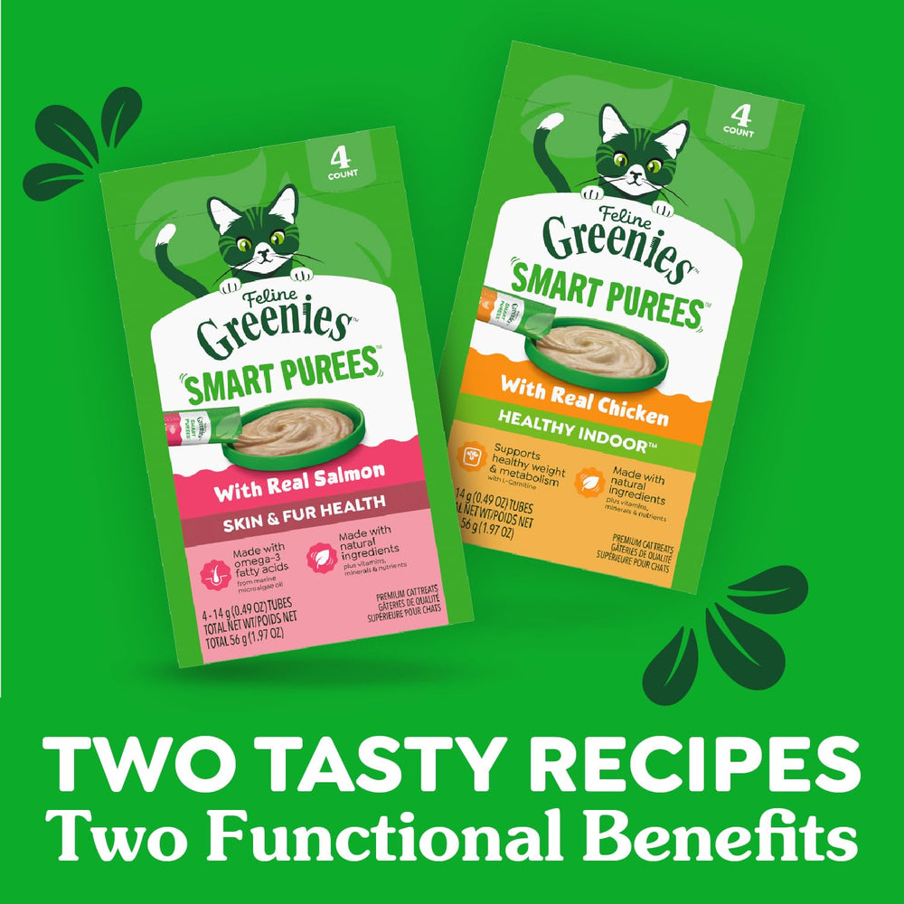 Greenies creamy texture and salmon flavor entice even picky eaters.
