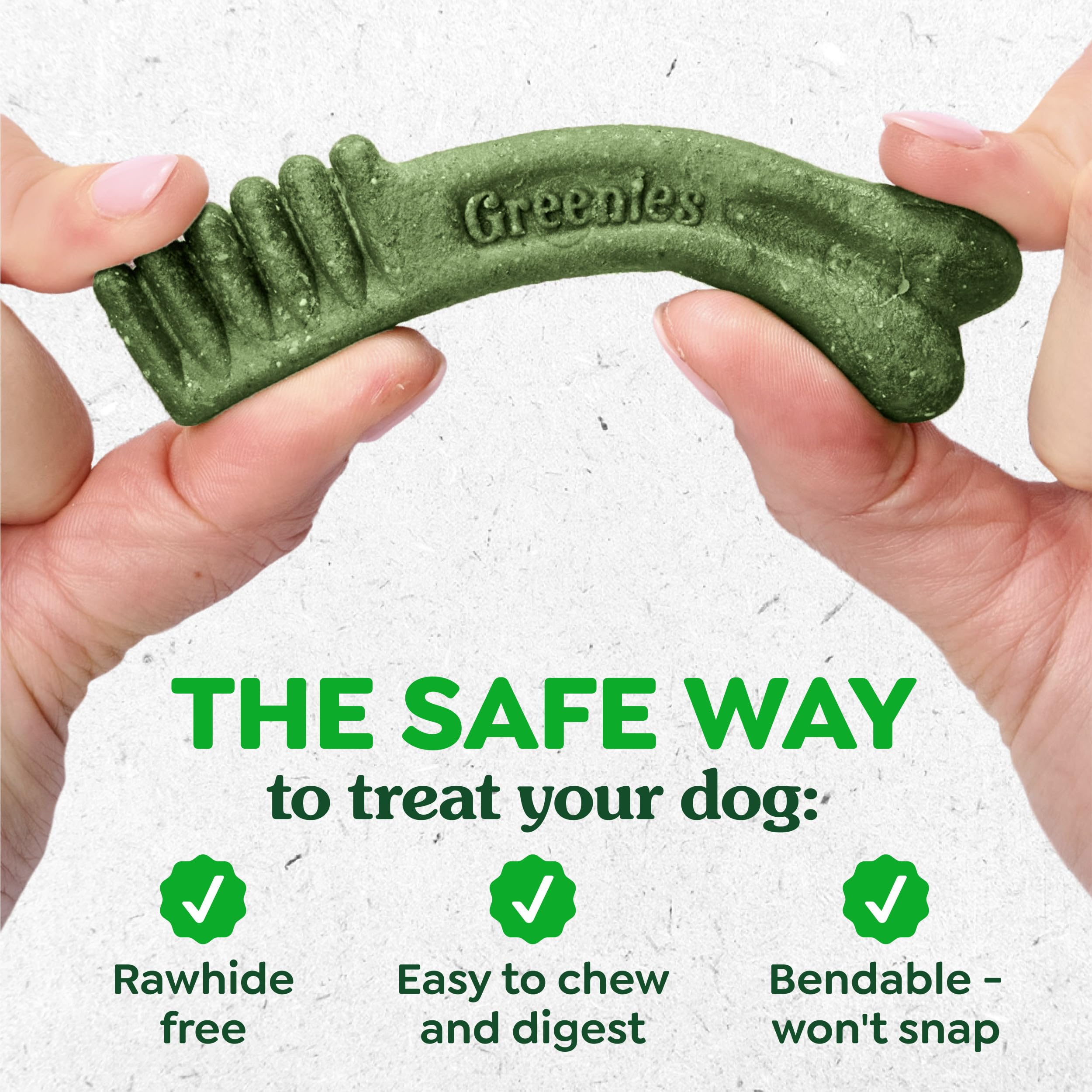 Greenies dental treats in a bowl illustrate easy at-home oral care for dogs.