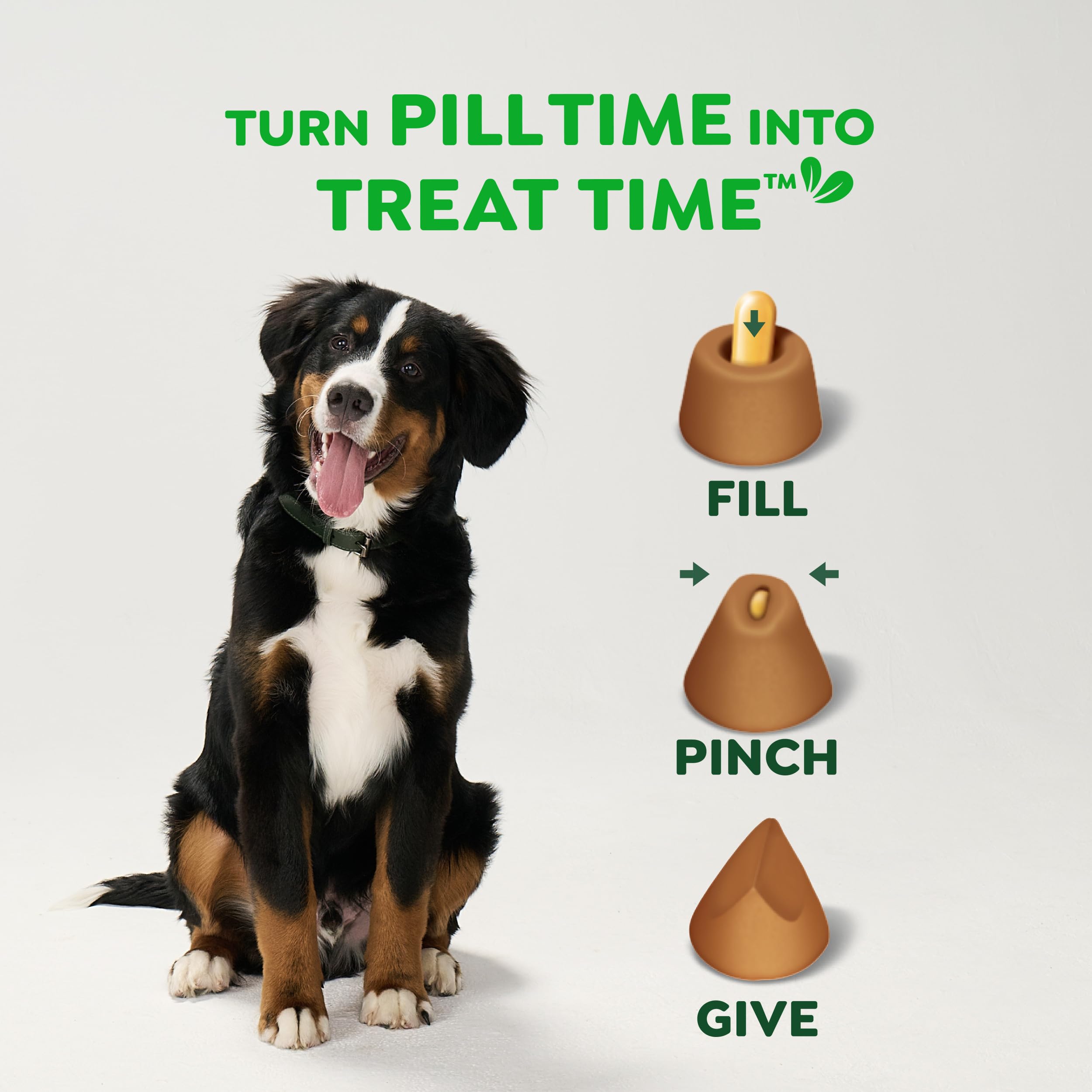 Greenies easy-use pill pockets simplify medication time.