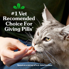 Greenies Pill Pockets have a soft texture and catnip aroma to please cats.