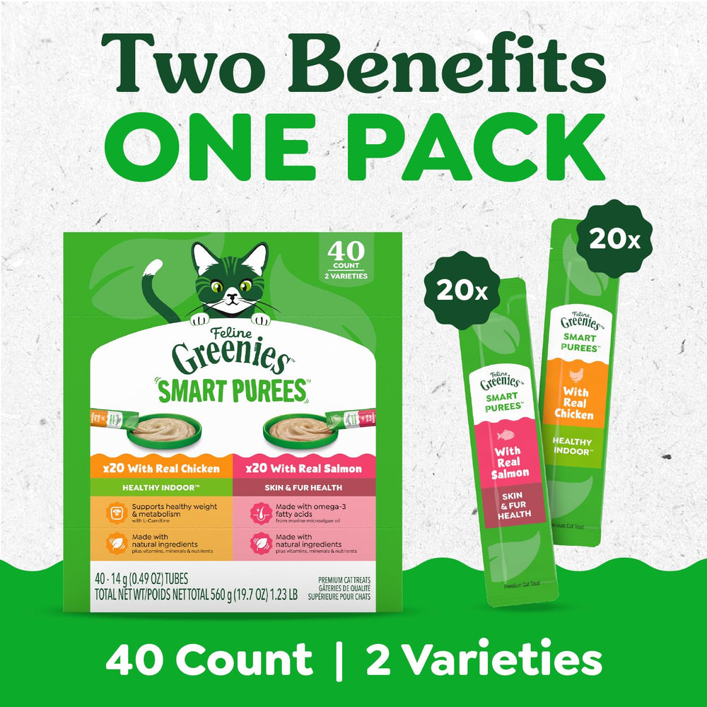 Greenies Feline Smart Purees toppers show how to add tasty nutrition to existing meals