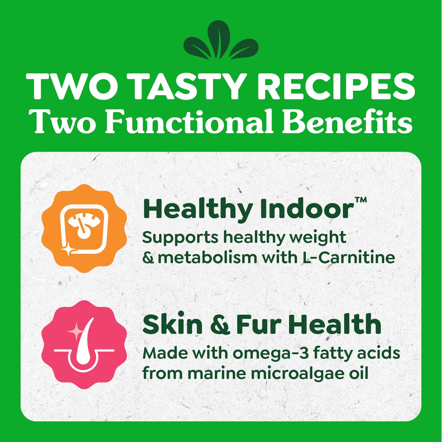 Greenies Feline Smart Purees grain-free formula image focuses on grain-free nutrition with digestible protein