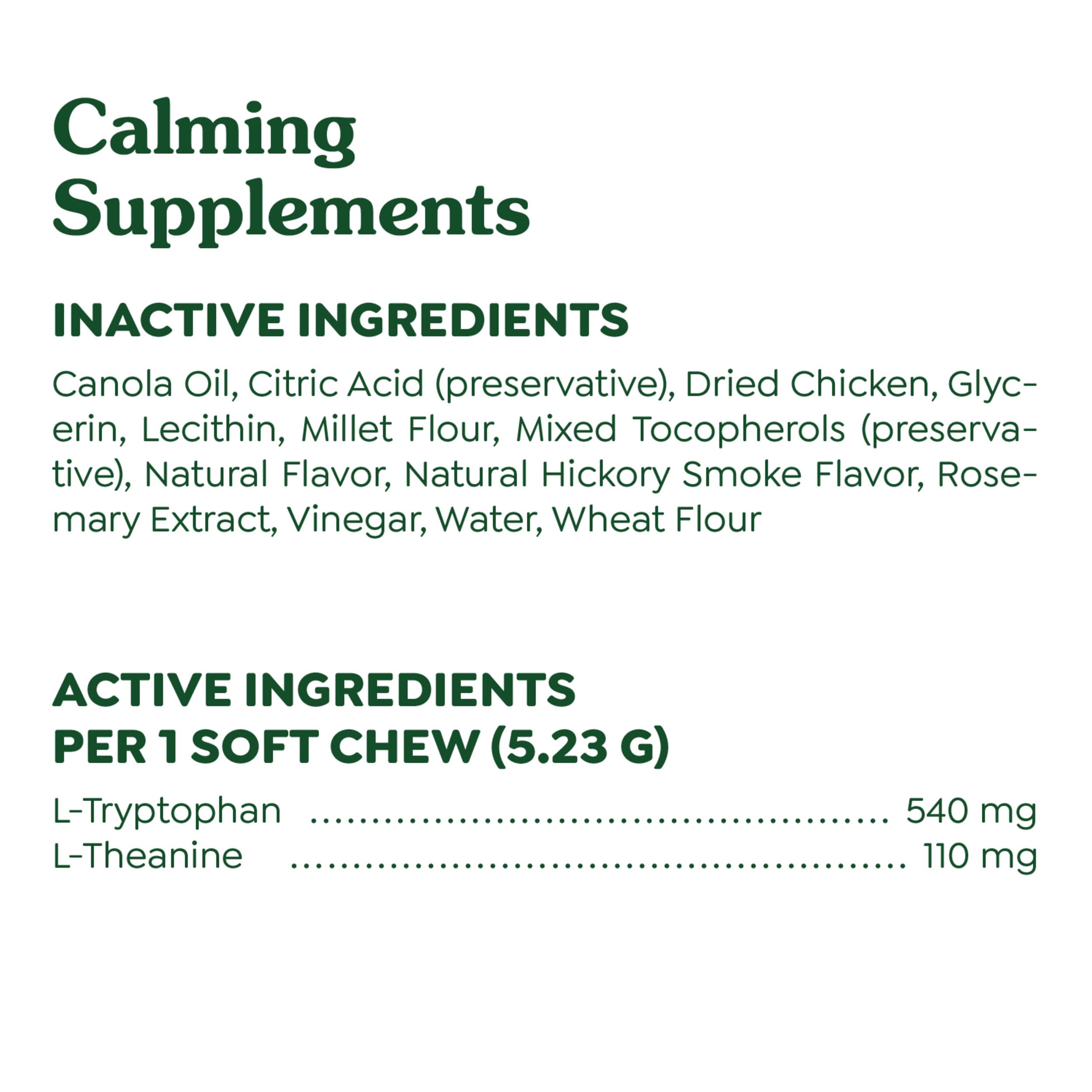 Made in the USA marking on Greenies Calming Chews container