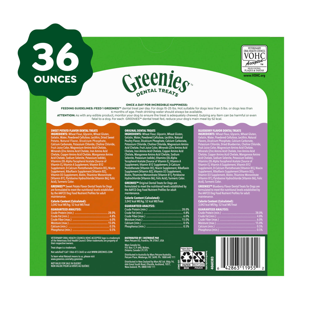Greenies Petite chew breakdown shown as flexible and safe.