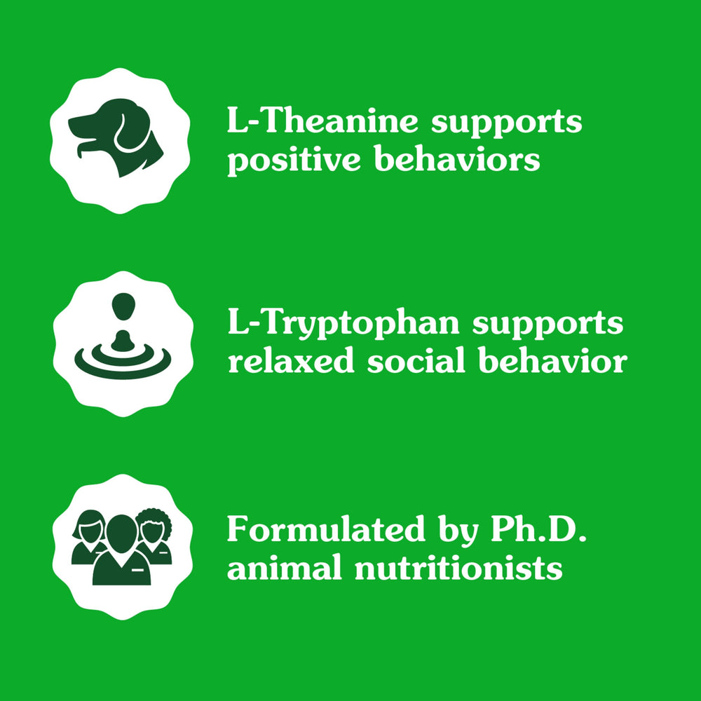 Packaging note confirms formulation by Ph.D. animal nutritionists