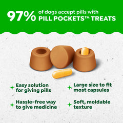 Greenies Pill Pockets chicken flavor masks taste effectively.