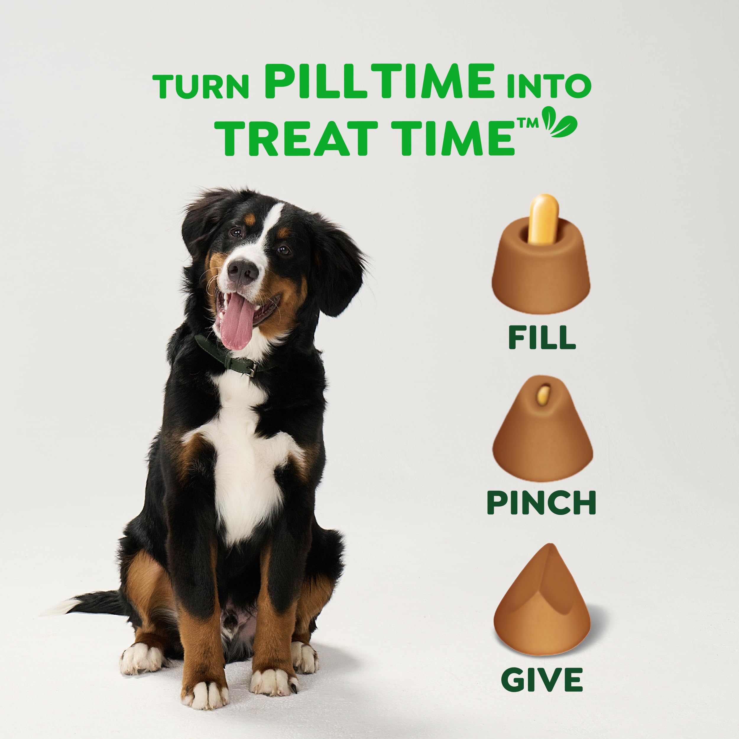 Greenies Pill Pockets easy-to-use design for hassle-free dosing at home.