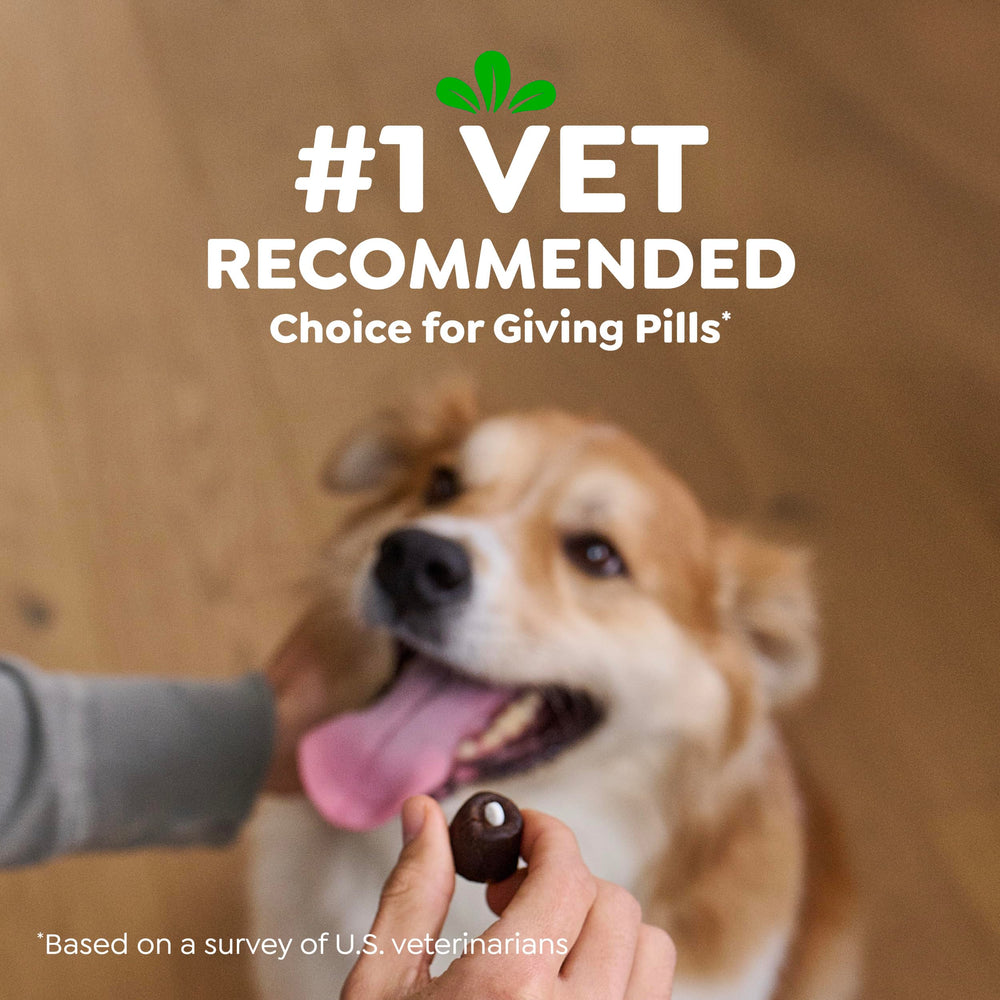 Greenies pill pockets odor-masking technology supports stress-free dosing.