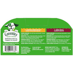 Greenies Smart Topper beef-vegetable-recipe served as a savory mix-in.