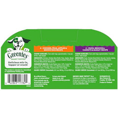 Greenies Smart Topper chicken-peas-apples-brown-rice recipe served as nutritious meals