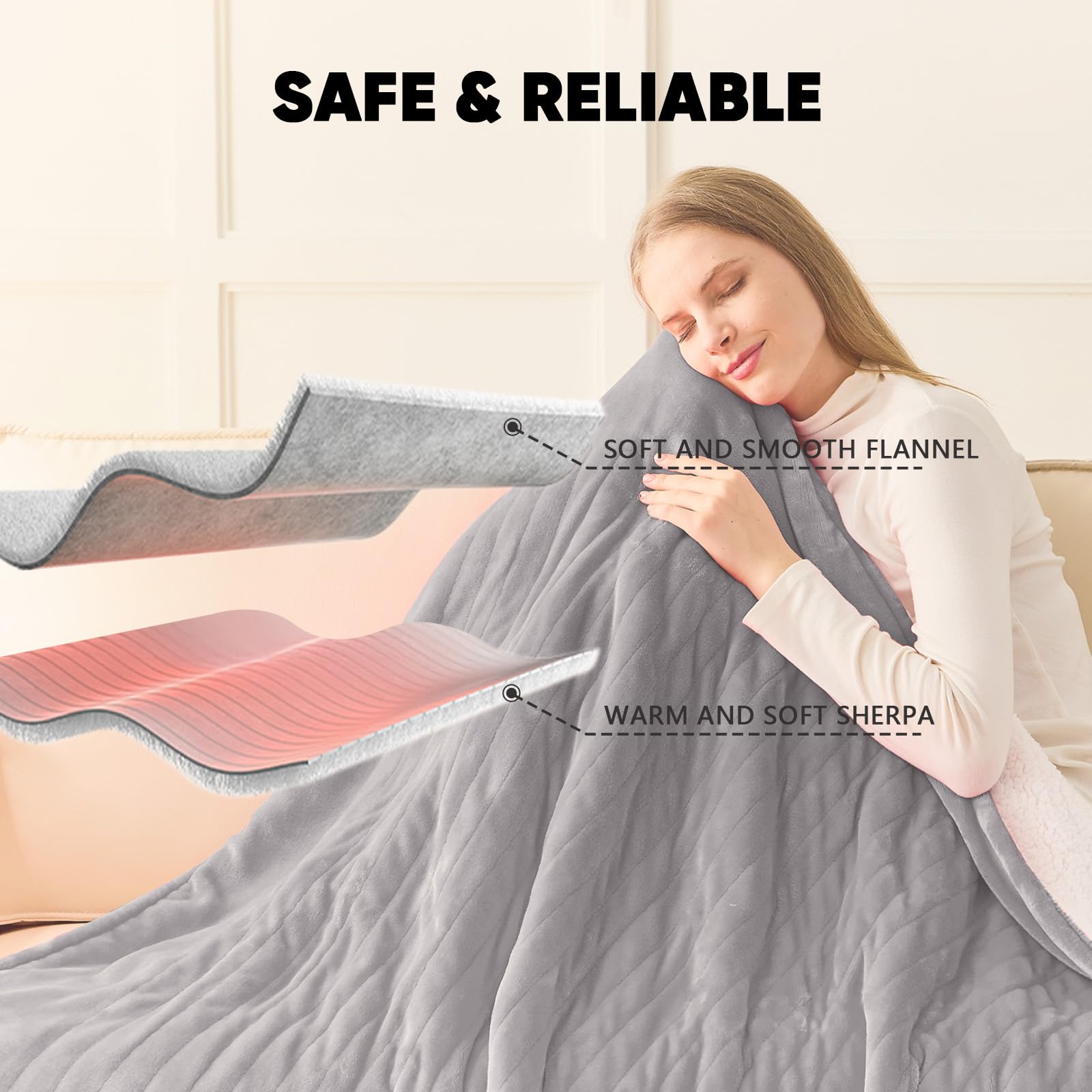 Greenoak blanket wrapped over a couch for easy warmth