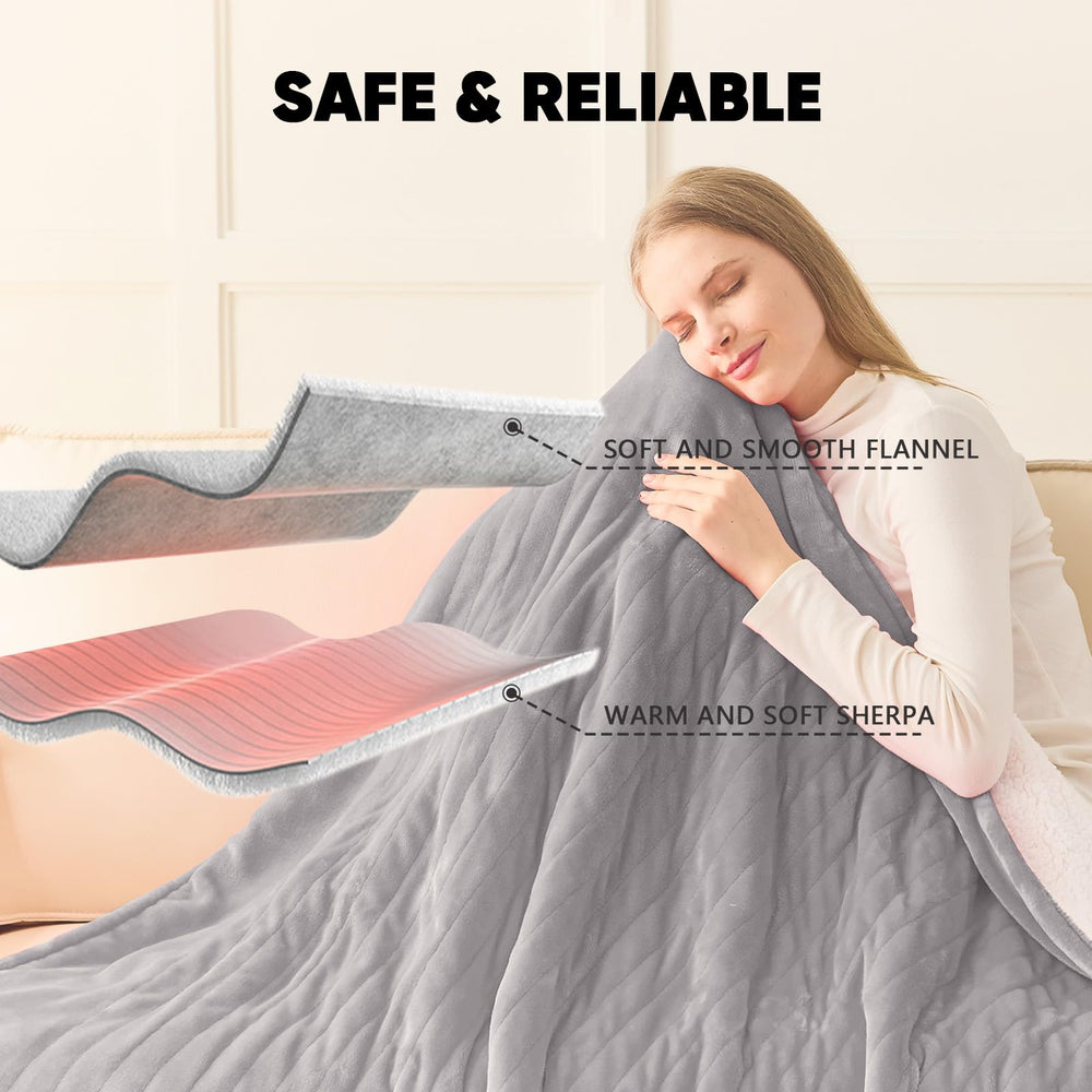 Greenoak blanket wrapped over a couch for easy warmth