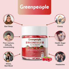 GreenPeople label highlights magnesium glycinate, calcium, vitamin D and B6 blend