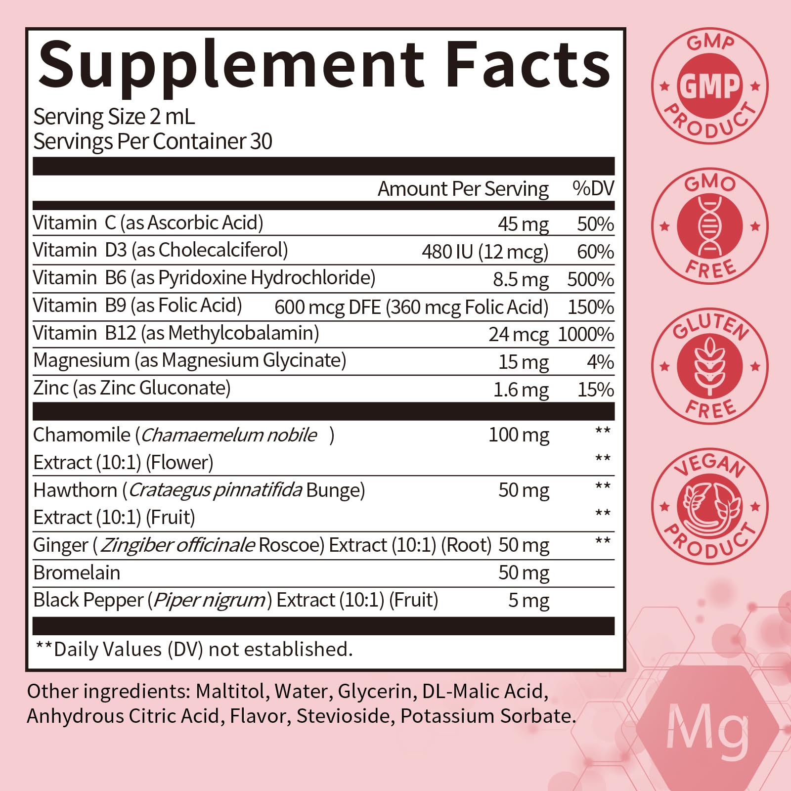 GreenPeople Magnesium Glycinate Liquid Drops sugar-free option for everyday use.
