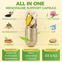 GreenPeople Menopause probiotic CFU count emphasizes 10 billion CFU for gut health during menopause.