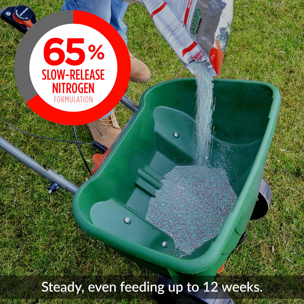 Phosphate-free GreenView formula helps protect waterways while feeding your lawn