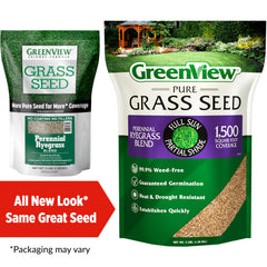 GreenView Pure Grass Seed germination close-up shows rapid 7-12 day sprouting.
