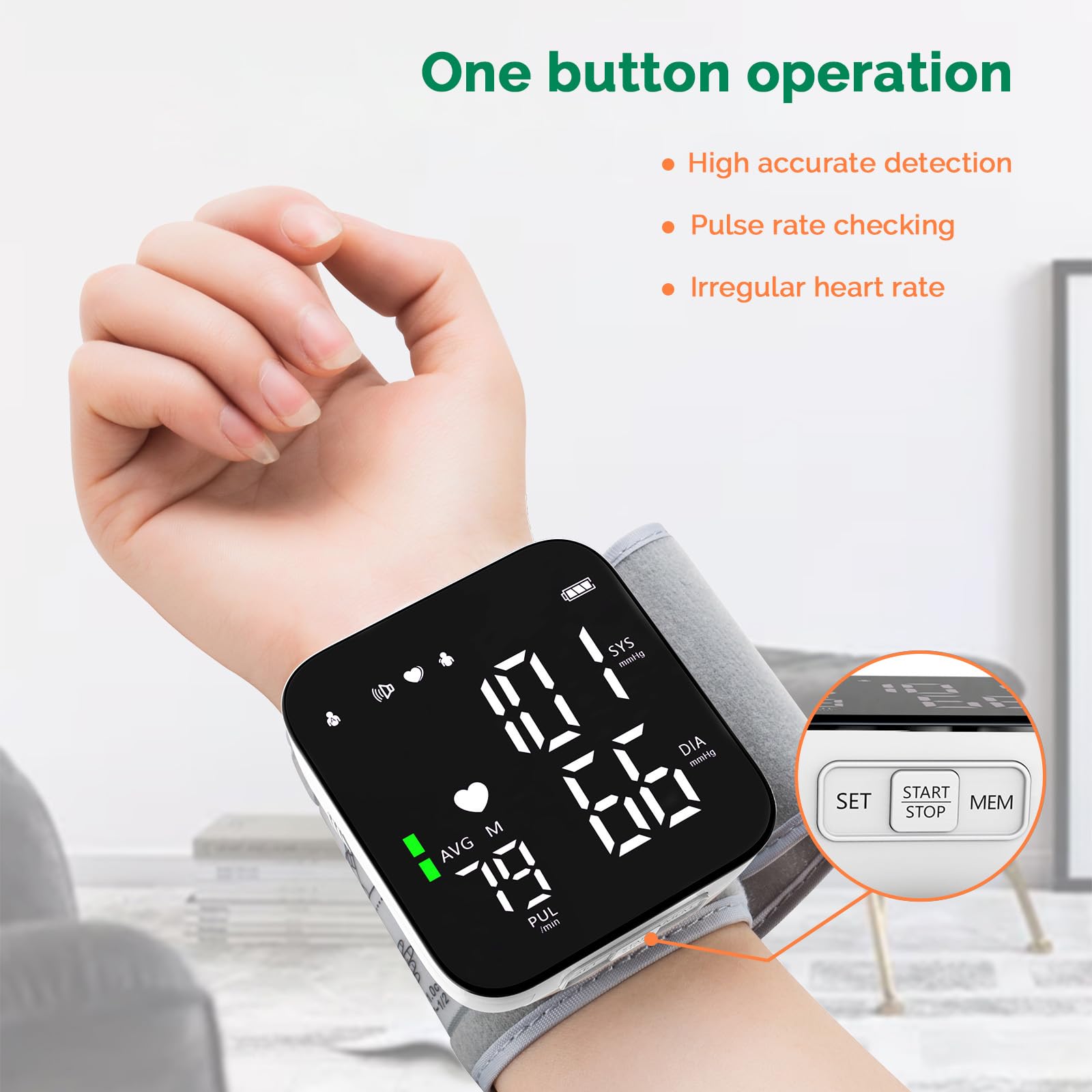 Greetmed BP monitor with voice broadcast announces results clearly