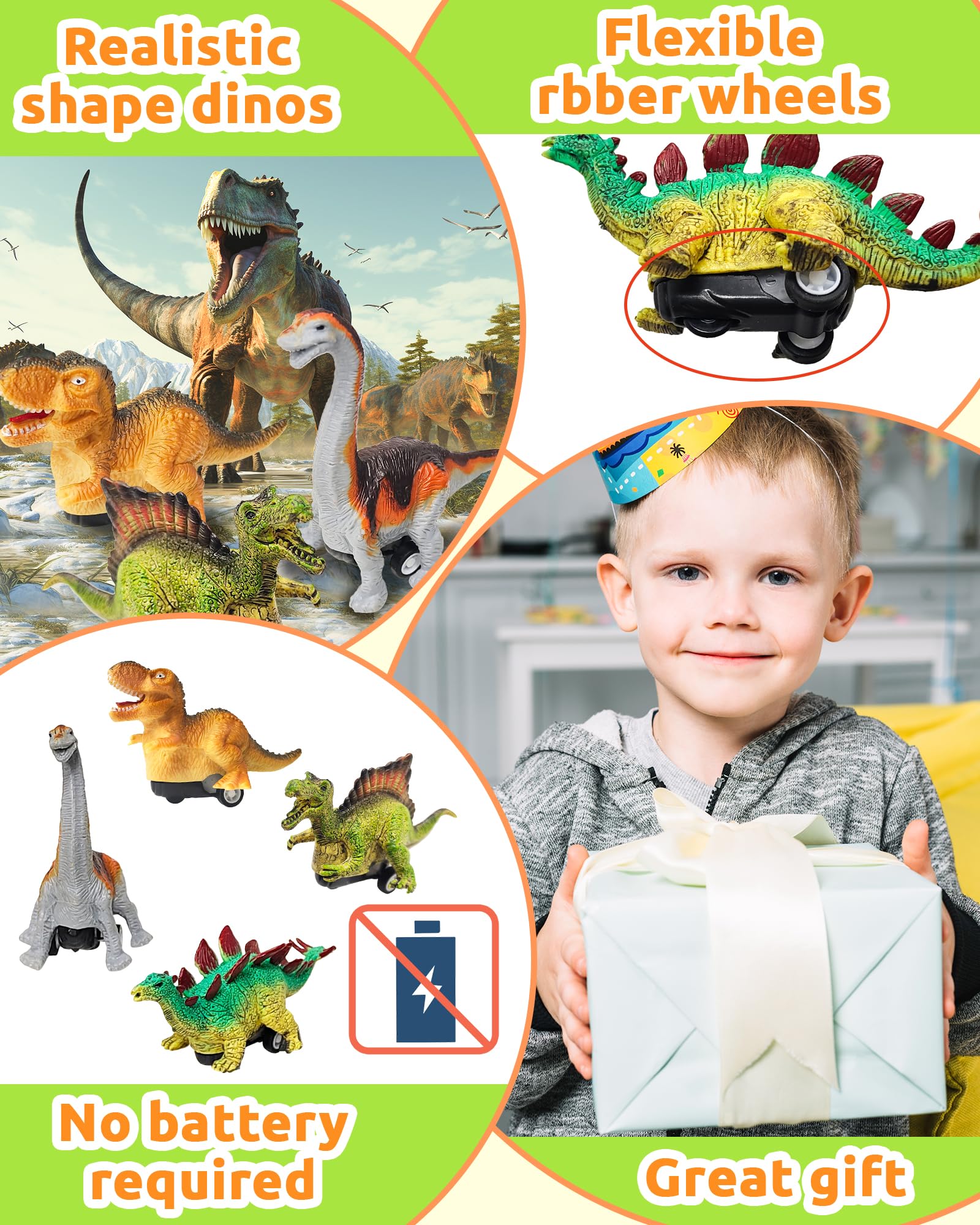 Greingways bright dinosaur egg in basket for sensory play and discovery