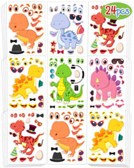 Greingways dinosaur sticker sheets for creative decorating and party crafts