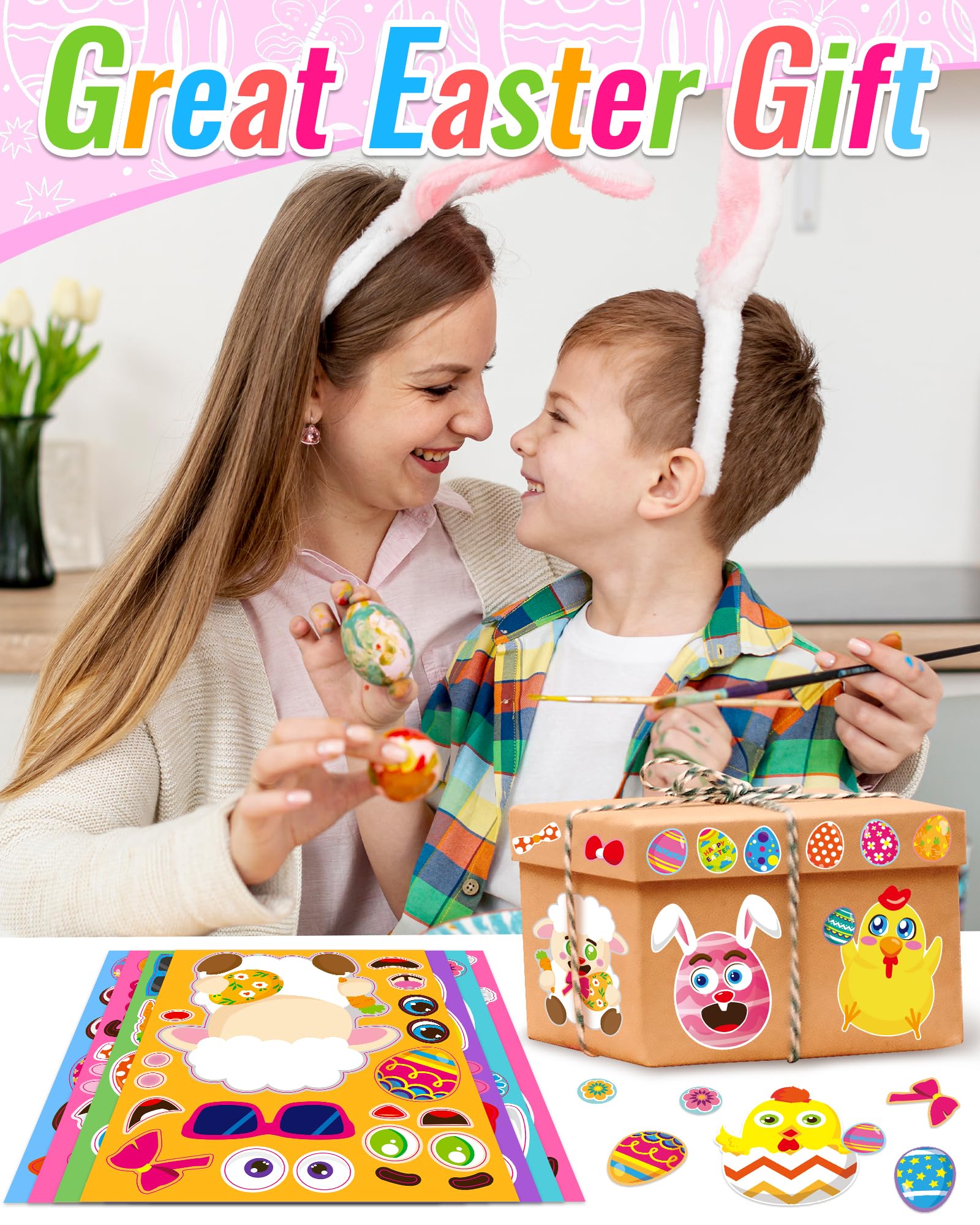 Greingways Easter stickers offer kid-friendly activities that support motor skills.