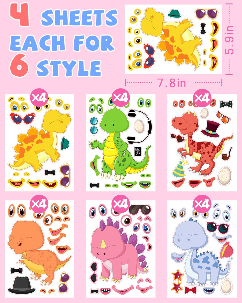 Greingways kids crafts with dinosaur stickers spark imaginative play