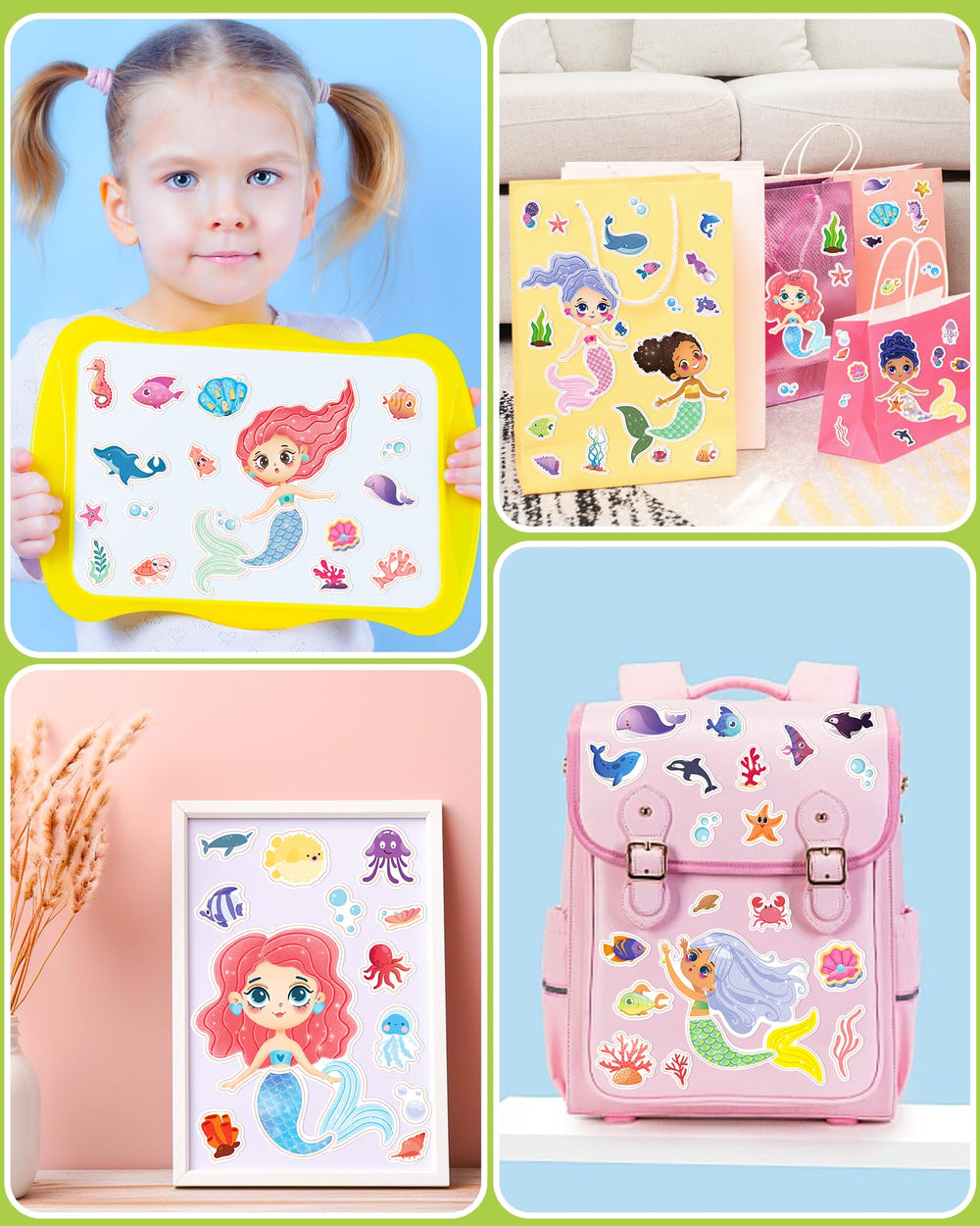 Greingways Mermaid Face Stickers for creative facial features customization