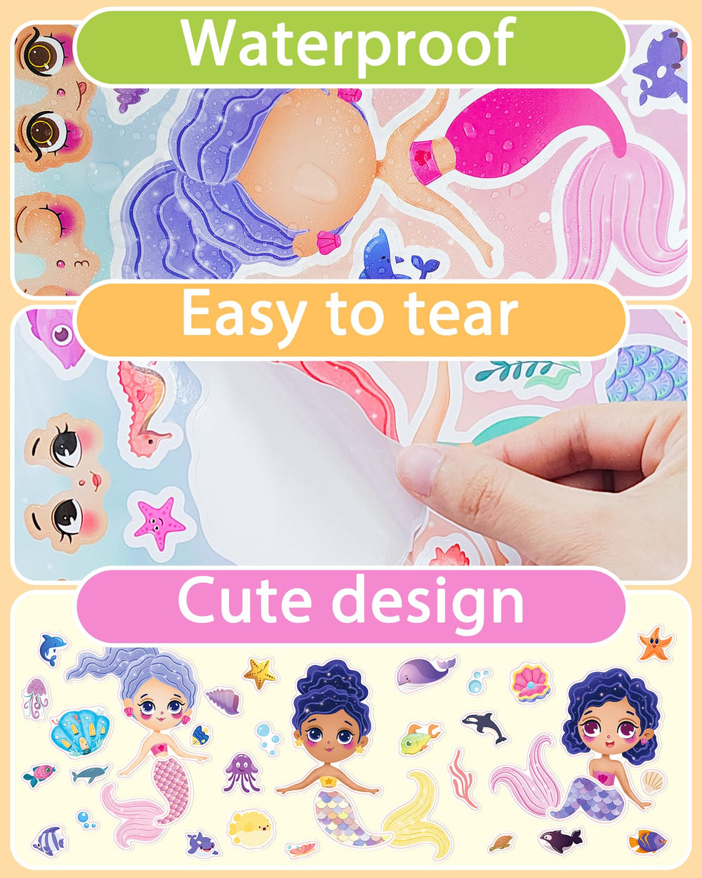Greingways Mermaid Party Favor ideal for DIY classroom or party crafts