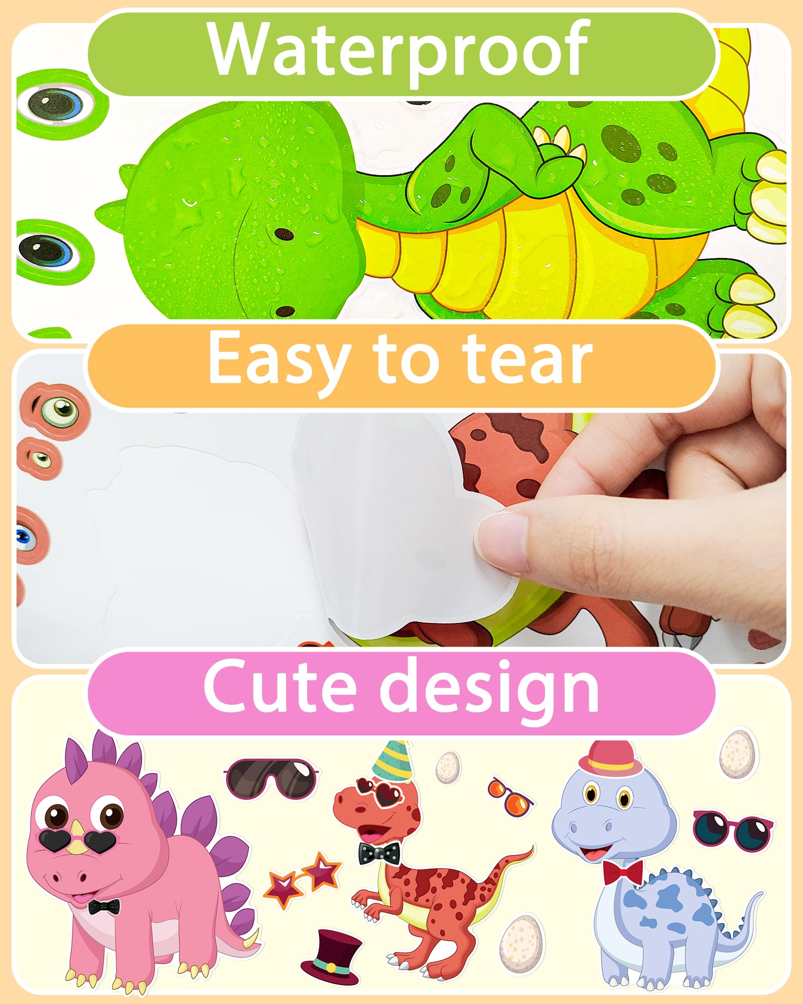 Greingways non-toxic waterproof stickers ideal for kids' crafts