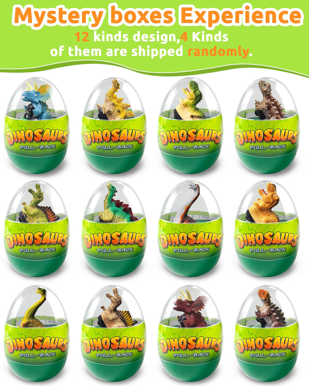 Greingways pull-back mechanism toy in an egg to spark motion play