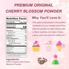 GRELIM Sakura Powder resealable bag preserves freshness for desserts.
