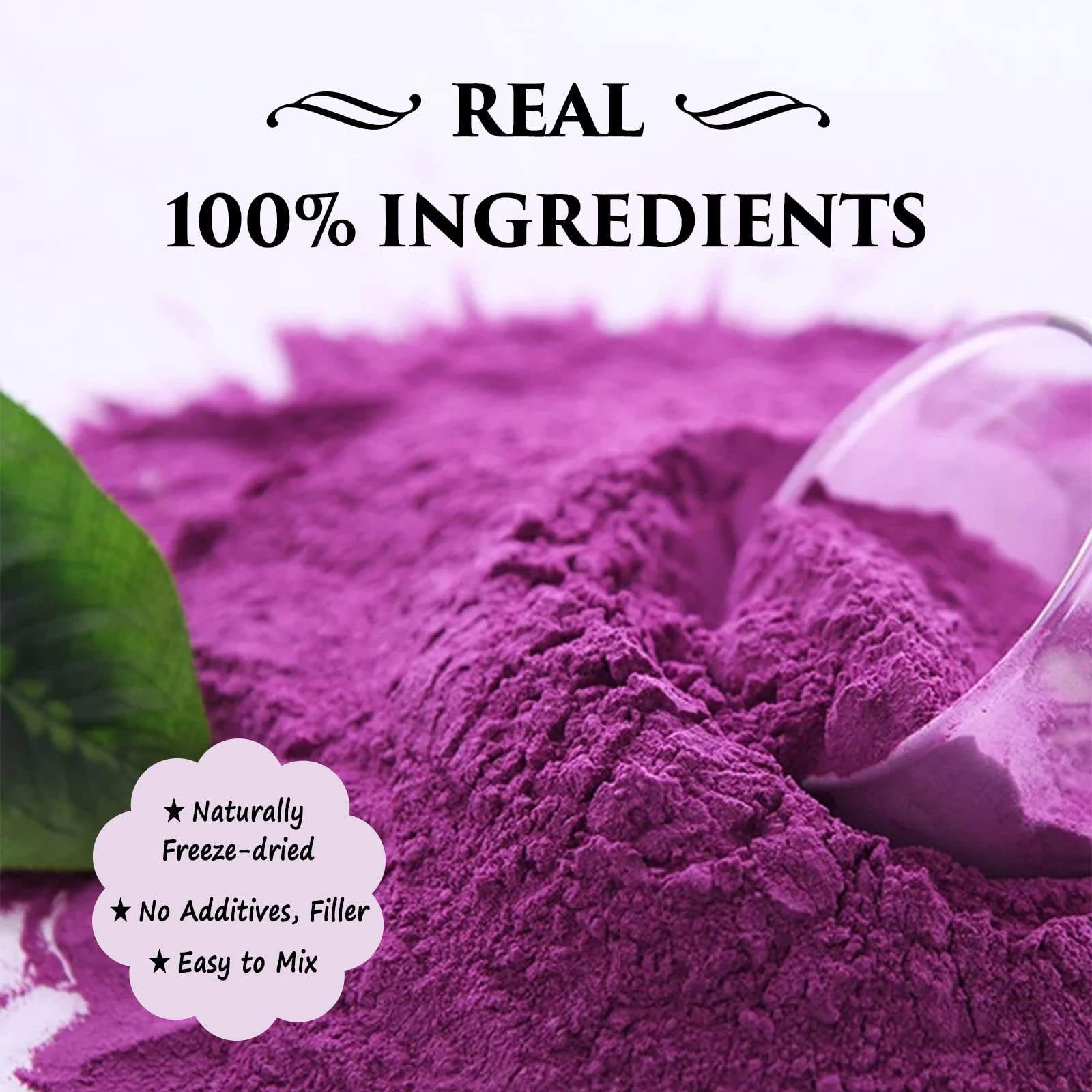 Grelim Ube powder in baked goods adds color and aroma
